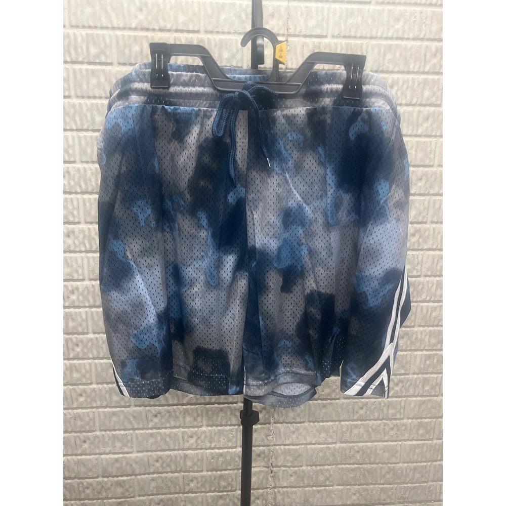 No Boundaries Mens Mesh Basketball Shorts Navy Dust Tie Dye 3XL 48-50 NB26100149